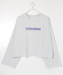 CONVERSE(コンバース)/【CONVERSE/コンバース】裏毛カットオフ　ワイドスウェット/オートミール