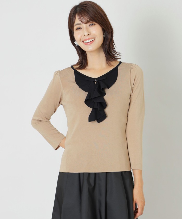 ベージュ系｜ニット・セーター｜TO BE CHIC(トゥー ビー シック