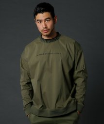 THE CASUAL/LUXE/R ストレッチ 布帛 ハイネック ロゴ 長袖 プルオーバー/505628823