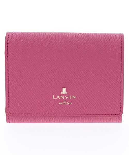 LANVIN en Bleu(BAG)(ランバンオンブルー（バッグ）)/リュクサンブール コンパクト財布/ベリーピンク