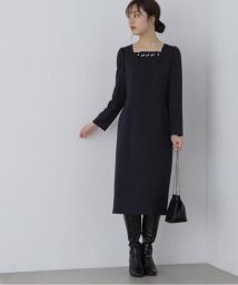 PROPORTION BODY DRESSING(プロポーション　ボディドレッシング)/デコルテパールタイトワンピース/ネイビー