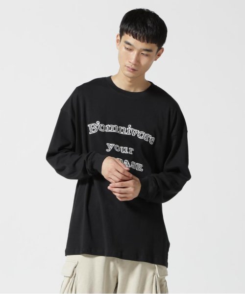 BEAVER(ビーバー)/B omnivore/ビーオムニボー propase L/S Tee/ブラック