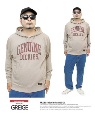 one colors/ジェニュイン ディッキーズ(GENUINE Dickies) パーカー メンズ 大きいサイズ プルオーバー カレッジ ロゴ プリント 裏毛 スウェット スウェッ/505633505