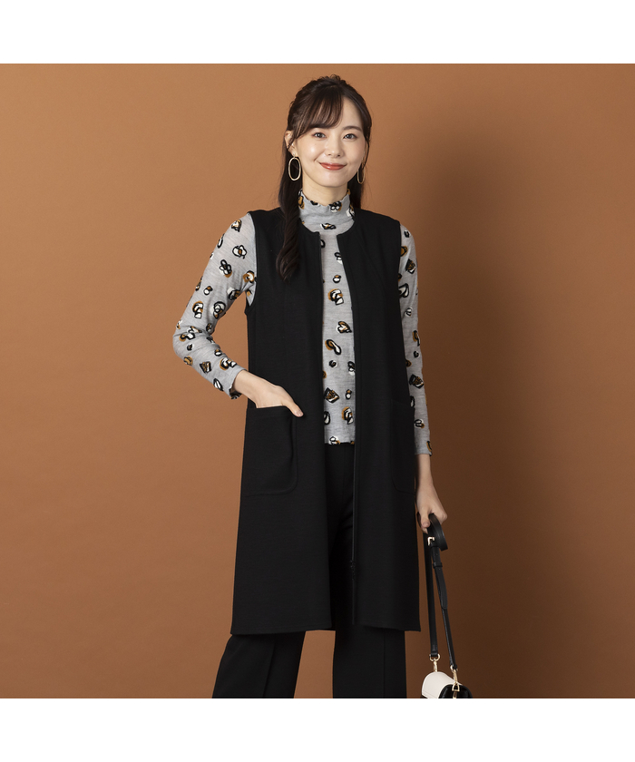 éclatエクラ　シンプルブラックベスト