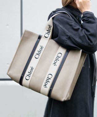 Chloe/Chloe クロエ WOODY LARGE ウッディ ラージ トート バッグ A4可/505634036