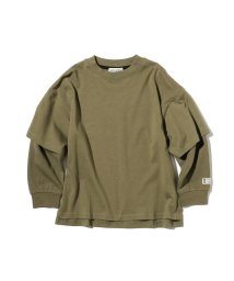 SHOO・LA・RUE(Kids) /【110－140cm】袖ワッフルレイヤードロンT/505634444