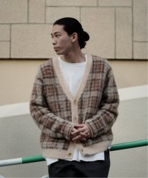 PULP(パルプ)/【JIEDA / ジエダ】MOHAIR CHECKED CARDIGAN/ベージュ