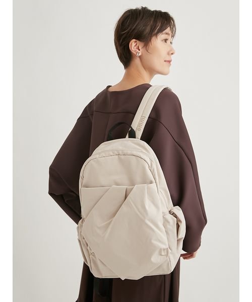 OTHER(OTHER)/【emmi atelier】eco ギャザーボディーバックパック/BEG