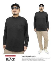 one colors/長袖Tシャツ メンズ 大きいサイズ ハイネック 裏起毛 薄手 消臭 抗菌 デオドラントテープ付き カットソー  長袖Tシャツ メンズ 大きいサイズ ハイネック /505633530