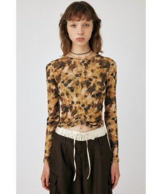 moussy/FLORAL SHEER LS Tシャツ/505634948
