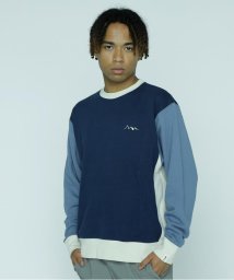 MANASTASH(マナスタッシュ)/MANASTASH/マナスタッシュ/CRAZY COLOR CREWNECK SWEAT/ブルー