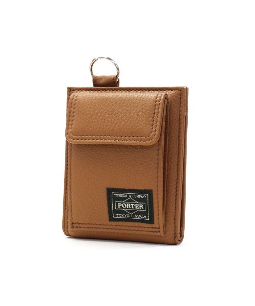 PORTER(ポーター)/ポーター カーム ウォレット 041－03123 二つ折り財布 吉田カバン PORTER CALM WALLET 財布 革 レザー 小銭入れあり 小さめ 日本製/キャメル