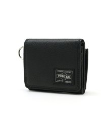 PORTER(ポーター)/ポーター カーム ウォレット 041－03124 三つ折り財布 吉田カバン PORTER CALM WALLET 財布 革 本革 小銭入れあり 小さめ 日本製/ブラック