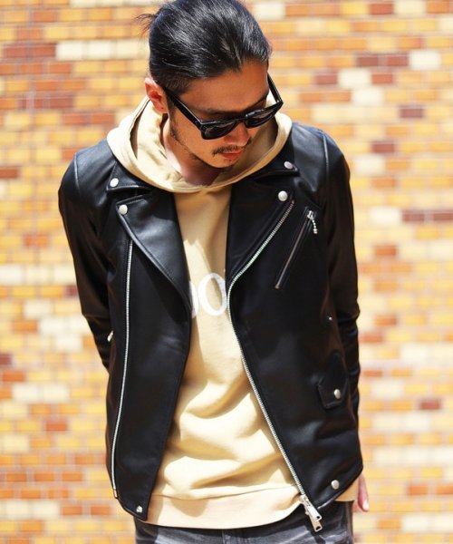 ダブルレザーライダースジャケット 