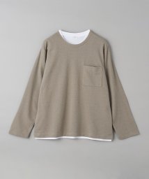 BEAUTY&YOUTH UNITED ARROWS(ビューティーアンドユース　ユナイテッドアローズ)/【WEB限定】レイヤード ラスター ジャガード クルーネック&ノースリーブ/BEIGE