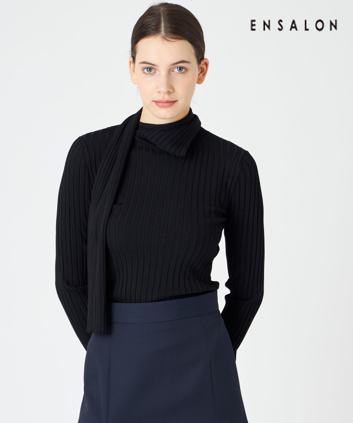 BEIGE 【WEB限定】RUBIS / スカーフデザイントップス BLACK 2 BEIGE 【WEB限定】RUBIS / スカーフデザイントップス BLACK 2