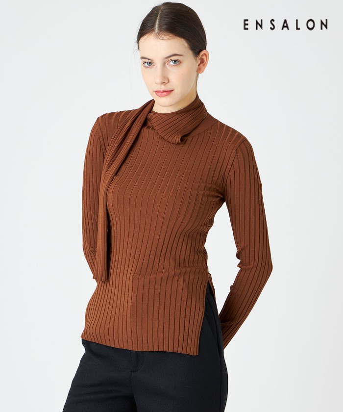 BEIGE 【WEB限定】RUBIS / スカーフデザイントップス CAMEL 2 BEIGE 【WEB限定】RUBIS / スカーフデザイントップス CAMEL 2