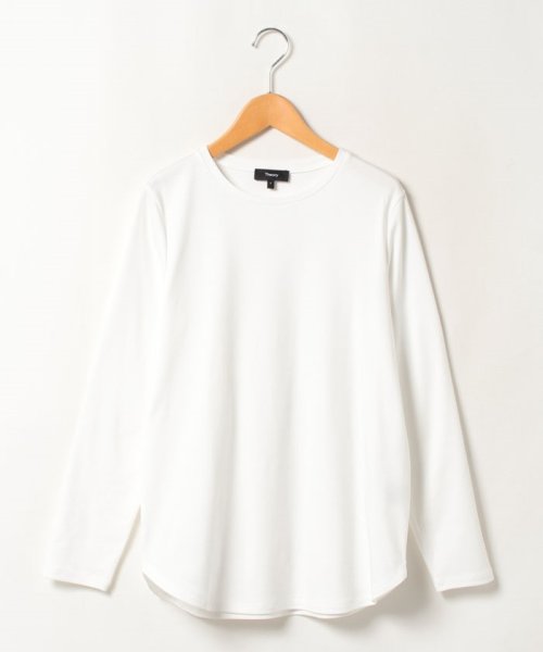 Theory(セオリー)/カットソー CORE JERSEY ROUND HEM LS/ホワイト