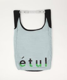 etul(エツル)/PINATEX Shoulder x Recycle Nylon Tote Bag/ブラック