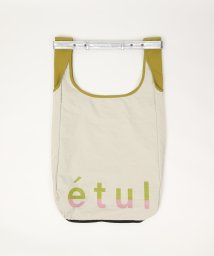 etul(エツル)/PINATEX Shoulder x Recycle Nylon Tote Bag/マスタード