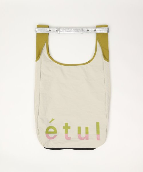 etul(エツル)/PINATEX Shoulder x Recycle Nylon Tote Bag/マスタード