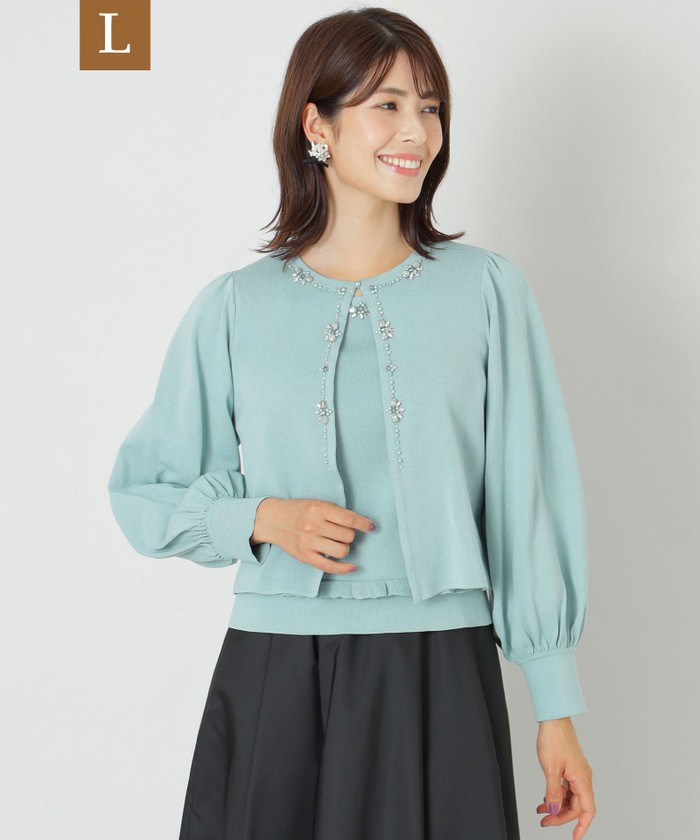 トゥービーシックブルゾン L】ジョーゼット ショートブルゾン(ブルゾン)｜TO BE CHIC(トゥー ビー