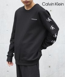 Calvin Klein(カルバンクライン)/【Calvin Klein / カルバンクライン】BLACK LOGO SWEAT 40DC435 ロゴ スウェット トレーナー ロンT/ブラック 