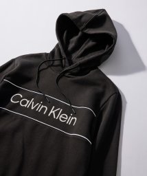 Calvin Klein(カルバンクライン)/【Calvin Klein / カルバンクライン】フロントロゴ スウェット フーディ パーカー 40FC430/ブラック 