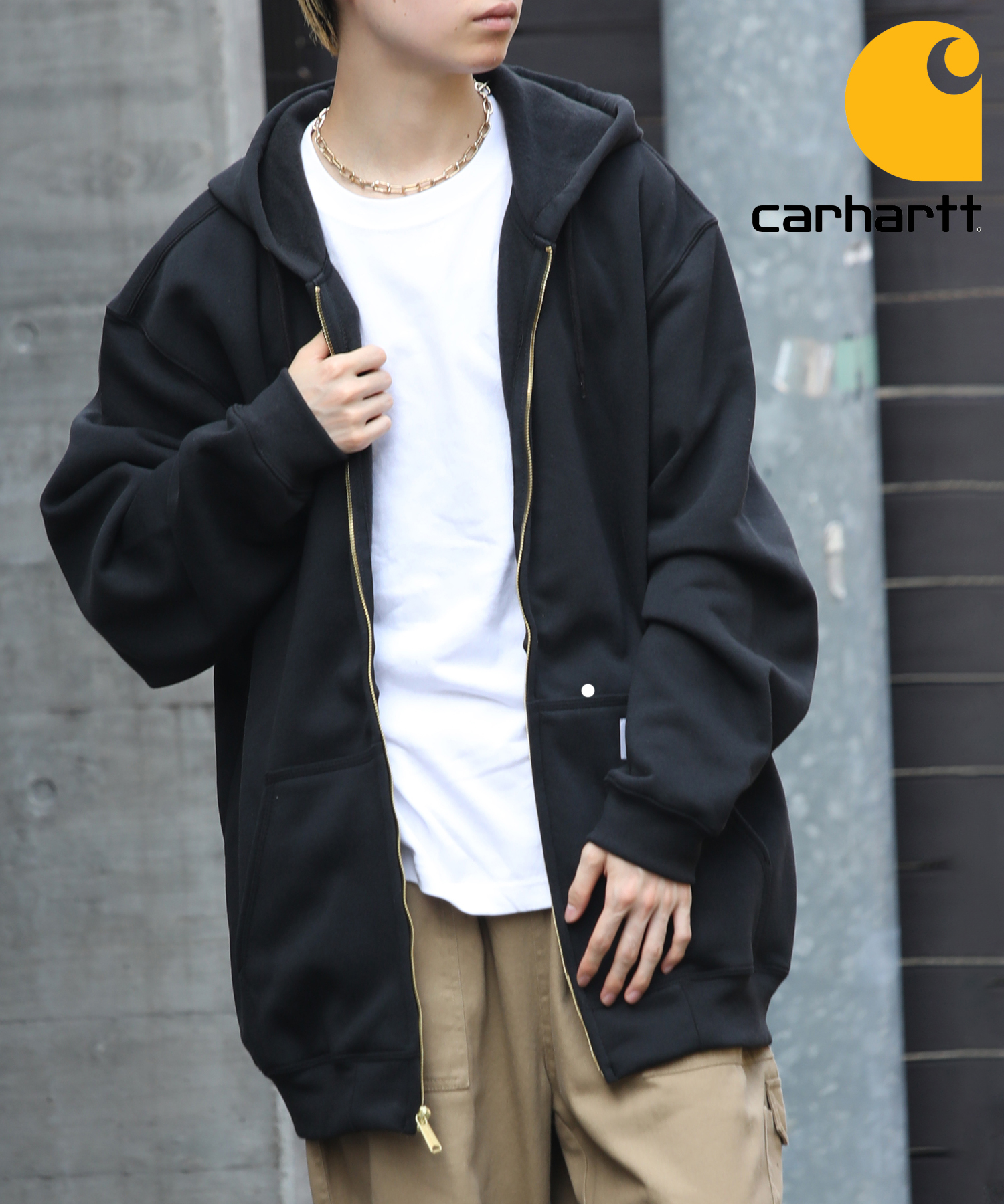 【Carhartt / カーハート】 K122 Midweight Hooded Zip Front ミッドウェイト フード パーカー