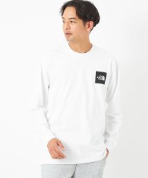 green label relaxing(グリーンレーベルリラクシング)/【WEB限定】＜THE NORTH FACE＞ロングスリーブスクエアロゴティー Tシャツ/WHITE