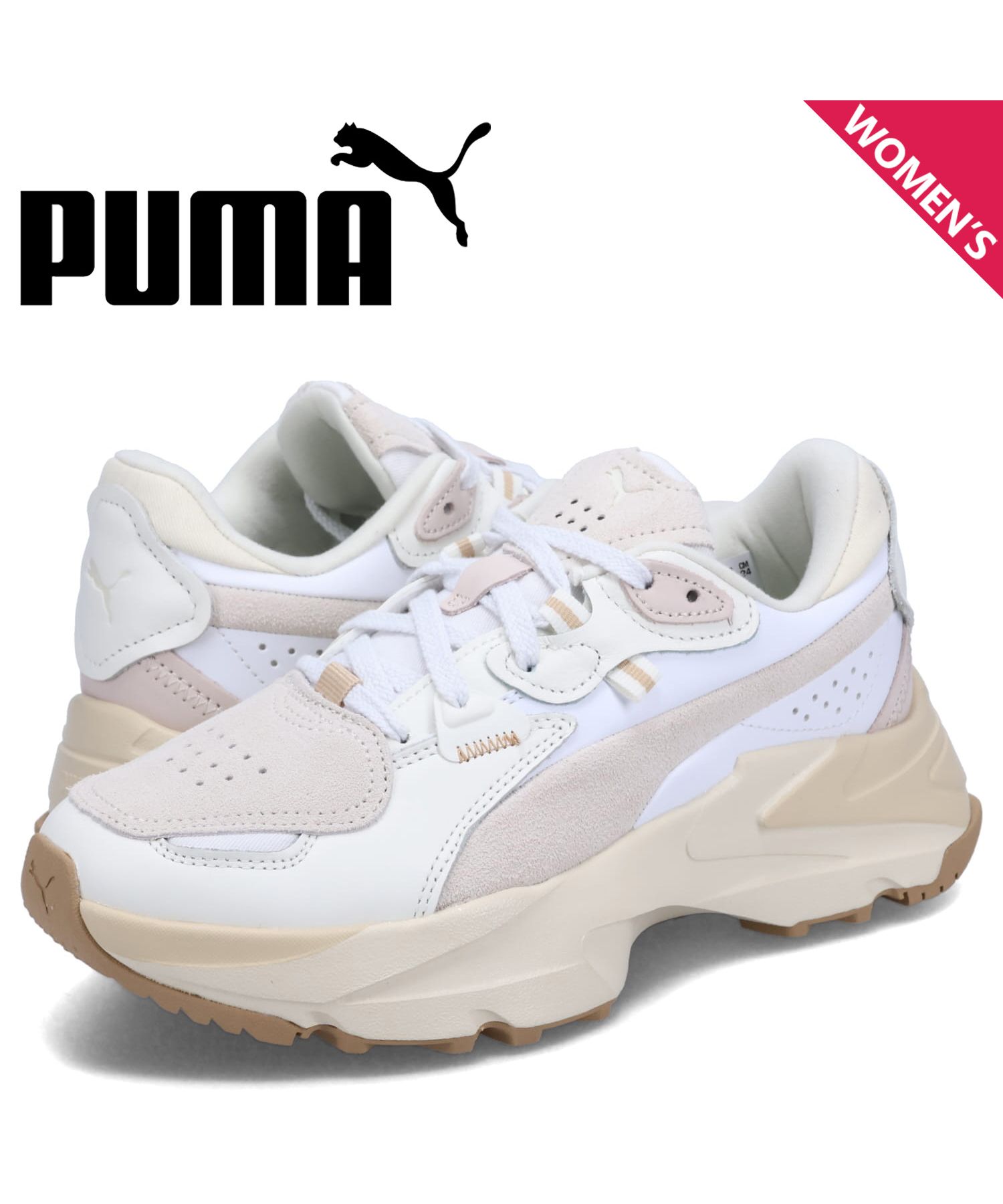 PUMA プーマ スニーカー オーキッド セルフラブ ウィメンズ レディース 厚底 ORKID SELf－LOVE WNS ホワイト 白  393211－01