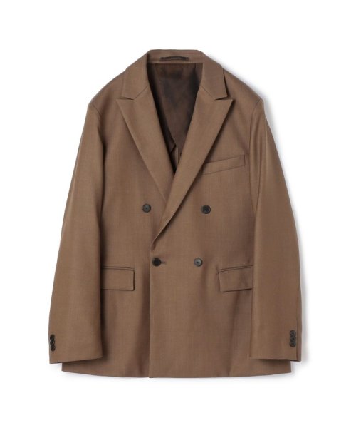 セットアップ対応商品】ウールデニムシャンブレー ダブルブレステッド  