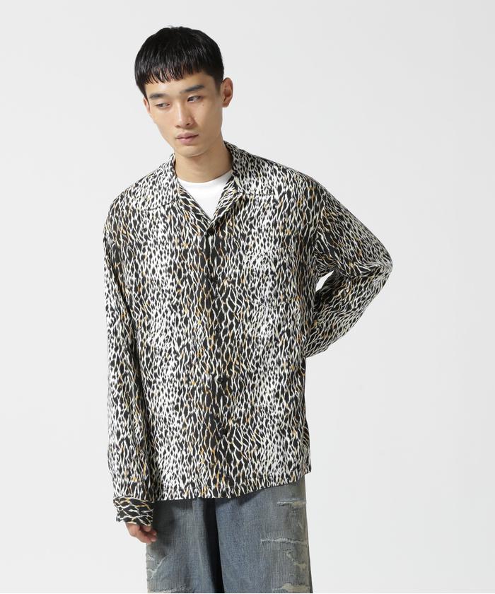 MINEDENIM（マインデニム）Leopard Open Collar SH(505637322) | ビー