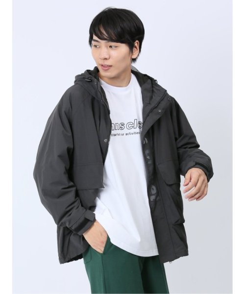 TAKA-Q(タカキュー)/【WEB限定】ミンズクローゼット/mihns closet 裏メッシュ ウインドパーカー メンズ ブルゾン ライトアウター コート ビジネス カジュアル アウタ/ブラック