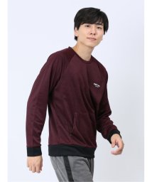 TAKA-Q(タカキュー)/【WEB限定】ファーストダウン/FIRST DOWN ポケット付き クループルオーバー 長袖 メンズ Tシャツ カットソー カジュアル インナー ビジネス ギフ/ワイン