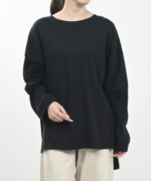 felt maglietta(フェルトマリエッタ)/柔らかヘビーコットンTシャツ/ブラック