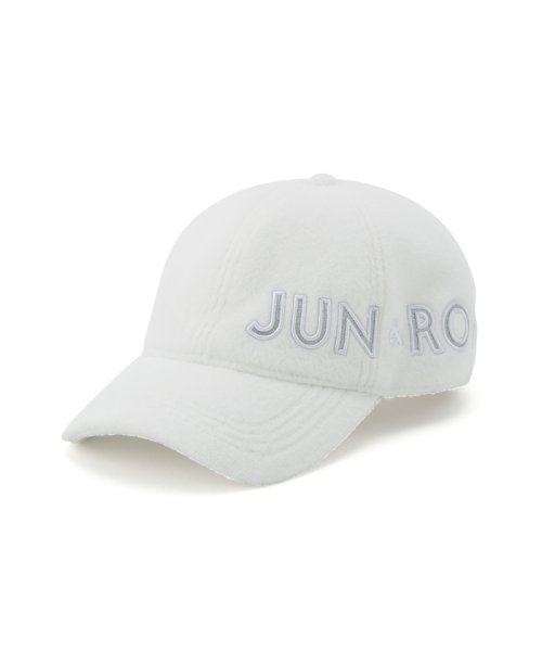 JUN and ROPE(ジュン＆ロペ)/ショートファーフリースロゴ入りキャップ/ホワイト（10）