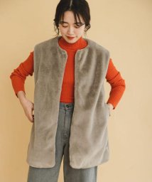 ITEMS URBANRESEARCH(アイテムズ アーバンリサーチ（レディース）)/フェイクファーベスト/GRY