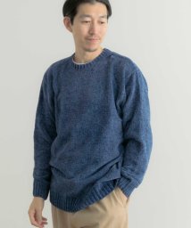 ITEMS URBANRESEARCH(アイテムズアーバンリサーチ（メンズ）)/モールクルーネックニットプルオーバー/BLU