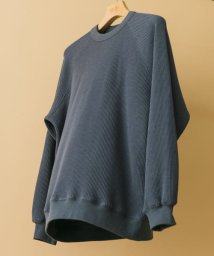 URBAN RESEARCH DOORS(アーバンリサーチドアーズ)/『XLサイズ/WEB限定』『UR TECH』ワッフルロングスリーブTシャツ/STEELBLUE