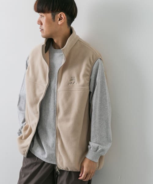 URBAN RESEARCH DOORS(アーバンリサーチドアーズ)/URD Fleece Vest/NATURAL