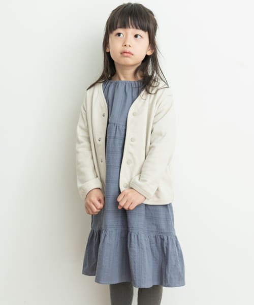 URBAN RESEARCH DOORS（Kids）(アーバンリサーチドアーズ（キッズ）)/裏毛Vネックカーディガン(KIDS)/GREIGE