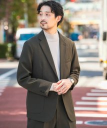 URBAN RESEARCH DOORS(アーバンリサーチドアーズ)/『イージーケア』LIFE STYLE TAILOR　ウールライクツイルコンフォータブルジャケット/KHAKI