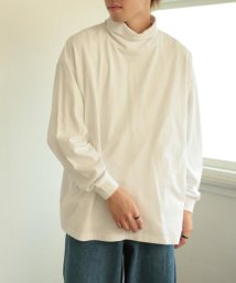 SENSE OF PLACE by URBAN RESEARCH(センスオブプレイス バイ アーバンリサーチ)/スフレハイネックロングTシャツ/WHITE