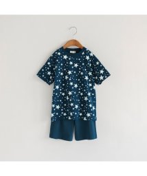 BRANSHES(ブランシェス)/【WEB限定】パジャマ 半袖セットアップルームウェア/ネイビーブルー