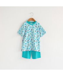 BRANSHES(ブランシェス)/【WEB限定】パジャマ 半袖セットアップルームウェア/ターコイズブルー