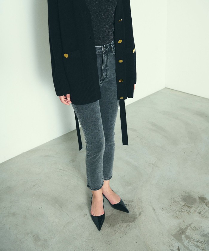 Diagram グレースコンチネンタル デニムスリムパンツ ストレッチ ブラック Diagram（ダイアグラム） WOMEN パンツ GRACE CONTINENTAL