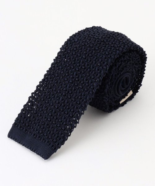 J.PRESS MENS(J．プレス　メンズ)/【J.PRESS KNIT TIE COLLECTION】無地 ニットネクタイ/ネイビー系