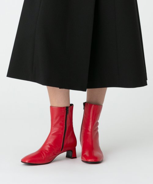 【FABIO RUSCONI(ファビオルスコーニ)】スクエアトゥショートブーツ 