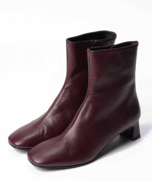 【FABIO RUSCONI(ファビオルスコーニ)】スクエアトゥショートブーツ 